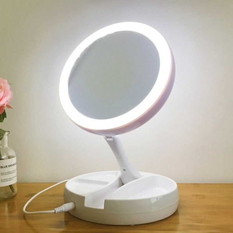 LuminaFold Vanity Mirror